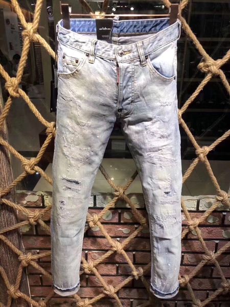 new mens holes jeans men biker skinny slim denim trousers zipper biker mens ripped jeans trousers, Blue
new mens holes jeans men biker skinny slim denim trousers zipper biker mens ripped jeans trousers, Blue