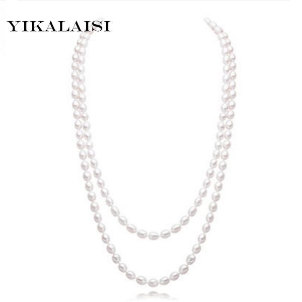 yikalaisi natural freshwater pearl long multilayer pearl choker necklace accessories statement fashion jewelry for women, Silver
yikalaisi natural freshwater pearl long multilayer pearl choker necklace accessories statement fashion jewelry for women, Silver
