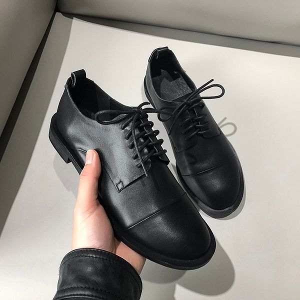 genuine leather thick heel pumps fashion round toe summer dress party shoes women black large size 42
genuine leather thick heel pumps fashion round toe summer dress party shoes women black large size 42