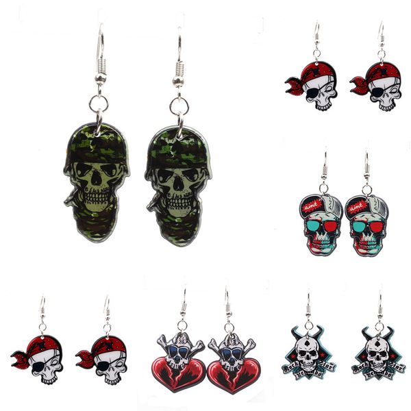 новый хэллоуин подвеска череп серьги мотаться 5styles зомби голова призрака charm крюка уха серьгу женщин ювелирные изделия заявление аксесс, Silver
новый хэллоуин подвеска череп серьги мотаться 5styles зомби голова призрака charm крюка уха серьгу женщин ювелирные изделия заявление аксесс, Silver