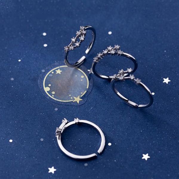 2019 women 12 constellation cz opening fashion jewelry pure 100% 925 sterling silver finger rings gift, Golden;silver
2019 women 12 constellation cz opening fashion jewelry pure 100% 925 sterling silver finger rings gift, Golden;silver