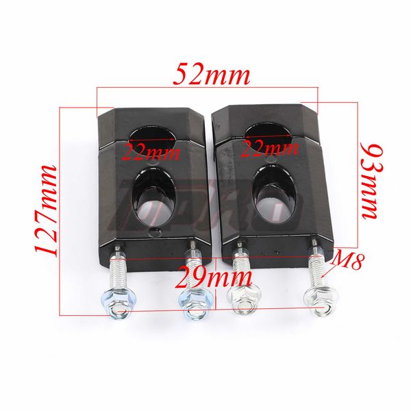 tdpro 7/8'' 22mm handlebar mount clamps bar risers for 50 110 125cc dirt bike crf50 xr50r50 klx110 yamaha
tdpro 7/8'' 22mm handlebar mount clamps bar risers for 50 110 125cc dirt bike crf50 xr50r50 klx110 yamaha