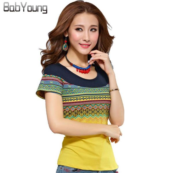 babyoung 2020 summer style cotton tee shirts femme women t-shirts contrast t shirt bohemia women yellow white plus size 4xl
babyoung 2020 summer style cotton tee shirts femme women t-shirts contrast t shirt bohemia women yellow white plus size 4xl
