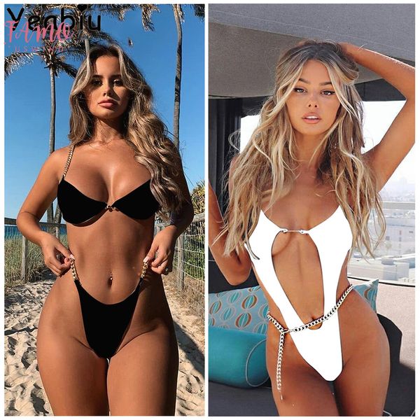 2020 swimsuit bikinis set hollow bathing bikinis suit metal bikini high cut thong swimwear women biquini push up monokini, White;black
2020 swimsuit bikinis set hollow bathing bikinis suit metal bikini high cut thong swimwear women biquini push up monokini, White;black