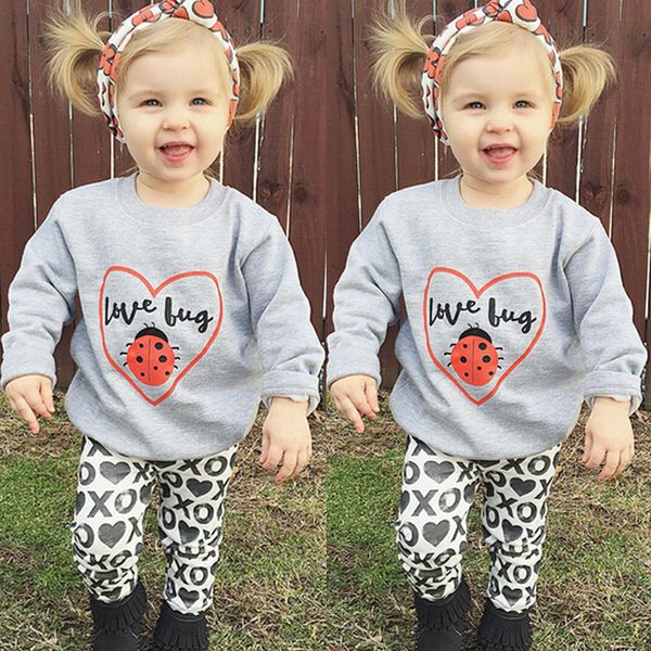 kids toddler baby girls clothes long sleeve t-shirt +pants 3pcs outfit clothes sets, White
kids toddler baby girls clothes long sleeve t-shirt +pants 3pcs outfit clothes sets, White