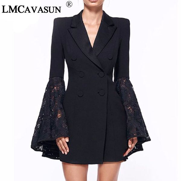 lmcavasun lace bell flare sleeve blazer women hollow out v neck double breadsted suit collar tunic plus size coat female blazers, White;black
lmcavasun lace bell flare sleeve blazer women hollow out v neck double breadsted suit collar tunic plus size coat female blazers, White;black