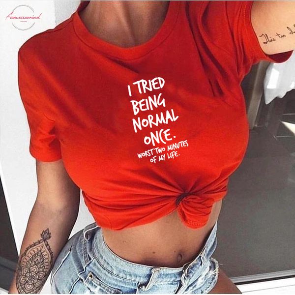 i tried being normal once worst two minutes of my life womens shirt summer fashion hipster tumblr quotes shirts clothes, White
i tried being normal once worst two minutes of my life womens shirt summer fashion hipster tumblr quotes shirts clothes, White