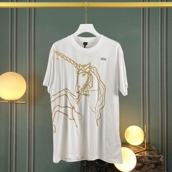 2020 spring summer england luxury men women golden unicorn chain star print clothes short sleeve cotton t shirt tee tshirt, White
2020 spring summer england luxury men women golden unicorn chain star print clothes short sleeve cotton t shirt tee tshirt, White