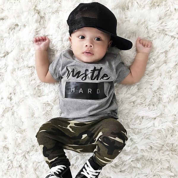 2pc letter baby boys kids toddler short sleeve cotton gray t-shirt tops tee+camouflage long pants clothes outfit set 5.25, White
2pc letter baby boys kids toddler short sleeve cotton gray t-shirt tops tee+camouflage long pants clothes outfit set 5.25, White