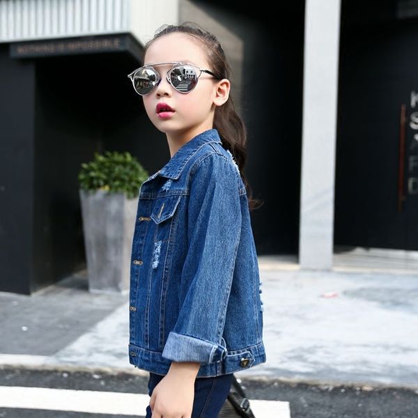 ins girls denim jacket children's wear 2020 spring and autumn new korean hole short paragraph girl denim coat classic blue, Blue;gray
ins girls denim jacket children's wear 2020 spring and autumn new korean hole short paragraph girl denim coat classic blue, Blue;gray