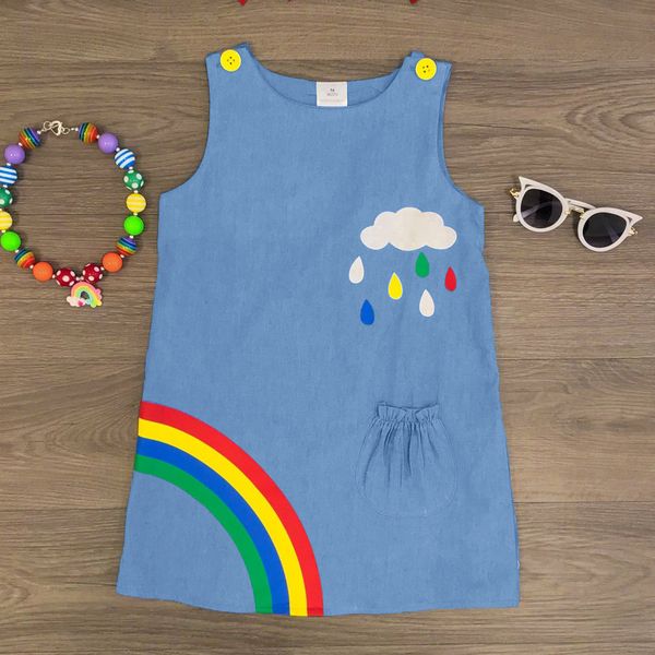 fashsiualy baby girls summer rainbow cartoon dress toddler baby girl sleeveless rainbow printed denim princess dress clothes, Red;yellow
fashsiualy baby girls summer rainbow cartoon dress toddler baby girl sleeveless rainbow printed denim princess dress clothes, Red;yellow