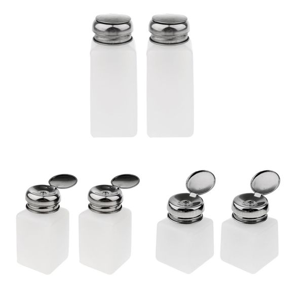 6 pcs nail remover set liquid alcohol press pump dispenser bottle lockable - 100ml/200ml/250ml
6 pcs nail remover set liquid alcohol press pump dispenser bottle lockable - 100ml/200ml/250ml