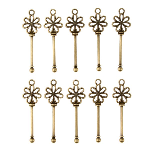 10pcs skeleton key charms alloy antique bronze key steampunk pendant for diy, Silver
10pcs skeleton key charms alloy antique bronze key steampunk pendant for diy, Silver