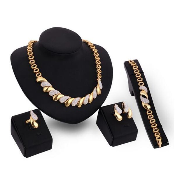 new african jewelry sets gold trendy necklace earrings bracelet ring women gold color jewelry set wedding accessories, Slivery;golden
new african jewelry sets gold trendy necklace earrings bracelet ring women gold color jewelry set wedding accessories, Slivery;golden