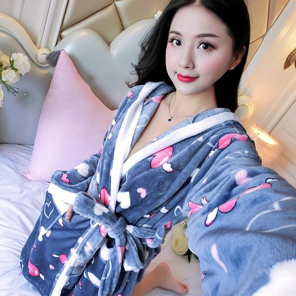women casual hooded collar long sleeve print winter cardigan sleepwear with loose belt, Black;red
women casual hooded collar long sleeve print winter cardigan sleepwear with loose belt, Black;red
