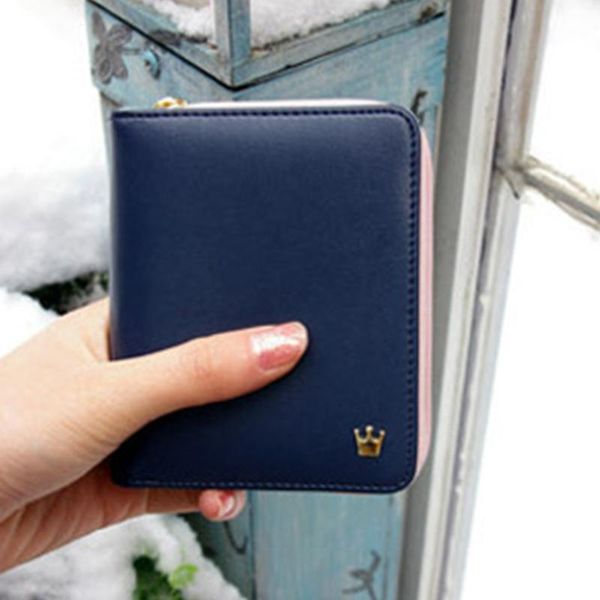 women pu wallet crown zipper coin purse wearable short wallet handbag female candy colors clutch purses carteira, Red;black
women pu wallet crown zipper coin purse wearable short wallet handbag female candy colors clutch purses carteira, Red;black