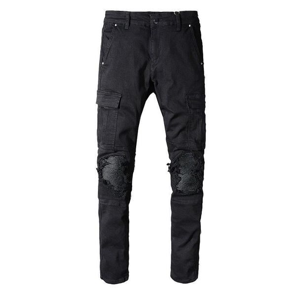 2019 mens designer jeans distressed zipper jeans ripped denim pants mens designer biker pants size 29-40, Blue
2019 mens designer jeans distressed zipper jeans ripped denim pants mens designer biker pants size 29-40, Blue
