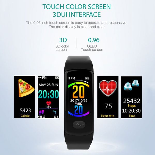 e07 smart bracelet heart rate monitor fitness tracker smart wristband ecg/ppg blood pressure band watch for ios android, Slivery;brown
e07 smart bracelet heart rate monitor fitness tracker smart wristband ecg/ppg blood pressure band watch for ios android, Slivery;brown