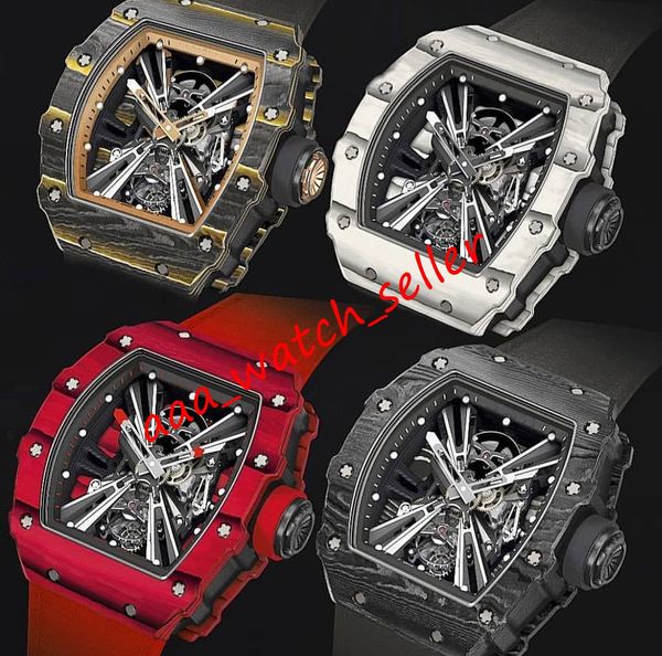 7 styles luxury mens watches rm1201 rm12 openworked sketelon tourbillon automatic movement tpt carbon fiber case rubber strap, Slivery;brown
7 styles luxury mens watches rm1201 rm12 openworked sketelon tourbillon automatic movement tpt carbon fiber case rubber strap, Slivery;brown