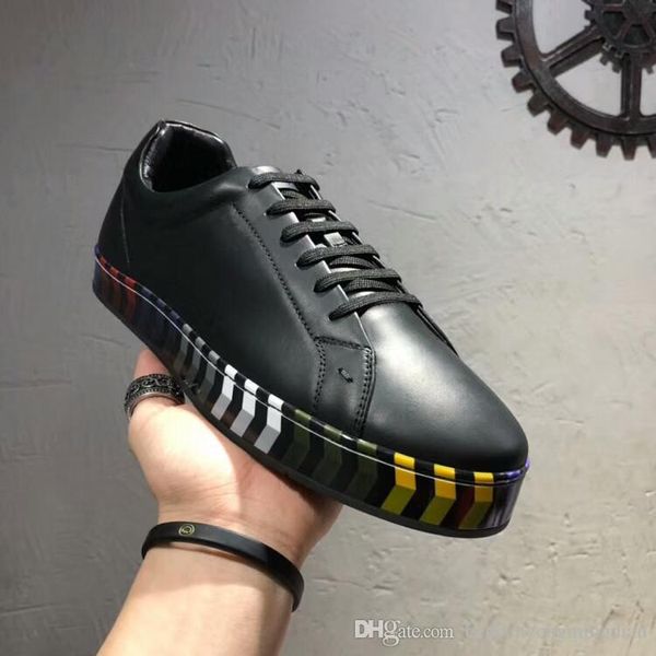 2018 men classic genuine leather arena brand flats sneakers male high shoes fashion luxury casual lace up shoes size, Black
2018 men classic genuine leather arena brand flats sneakers male high shoes fashion luxury casual lace up shoes size, Black