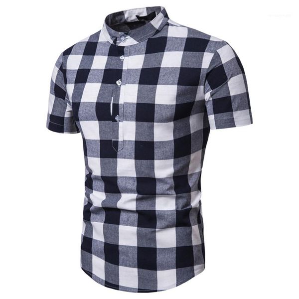 classic short sleeved tshirts summer mens quick dry clothes mens designer plaid printed polos casual, White;black
classic short sleeved tshirts summer mens quick dry clothes mens designer plaid printed polos casual, White;black