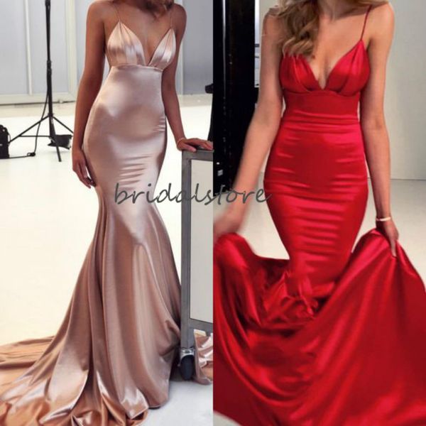 simple rose gold prom dresses backless mermaid prom gown silk satin formal evening dresses sweep train trajes de gala 2020, Black
simple rose gold prom dresses backless mermaid prom gown silk satin formal evening dresses sweep train trajes de gala 2020, Black