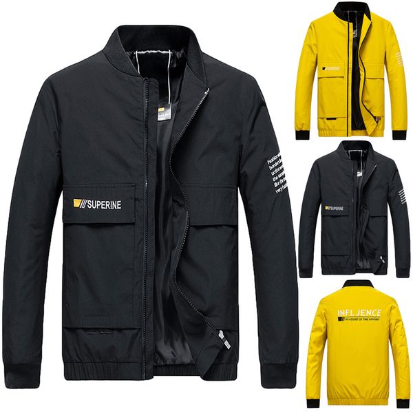 fashion jacket mens jackets and coats autumn winter casual printing stand collar zipper outdoor sport coat veste homme, Black;brown
fashion jacket mens jackets and coats autumn winter casual printing stand collar zipper outdoor sport coat veste homme, Black;brown