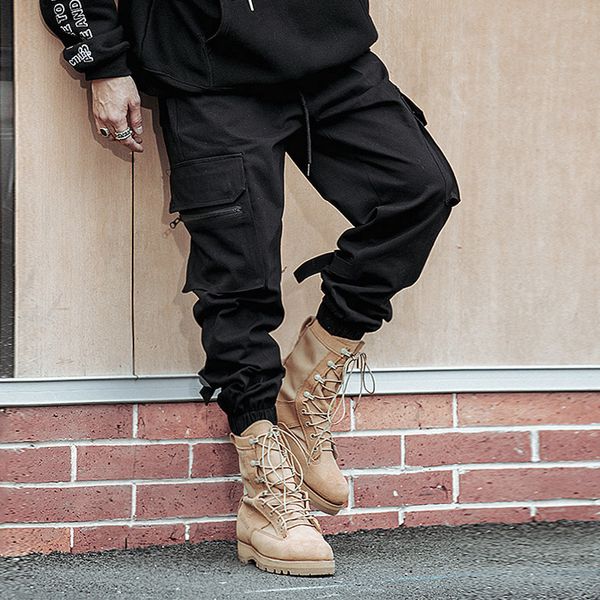 drop shippingcargo pants men harajuku streetwear tactics pants multi-pocket trousers elastic waist hiphop male pant, Black
drop shippingcargo pants men harajuku streetwear tactics pants multi-pocket trousers elastic waist hiphop male pant, Black