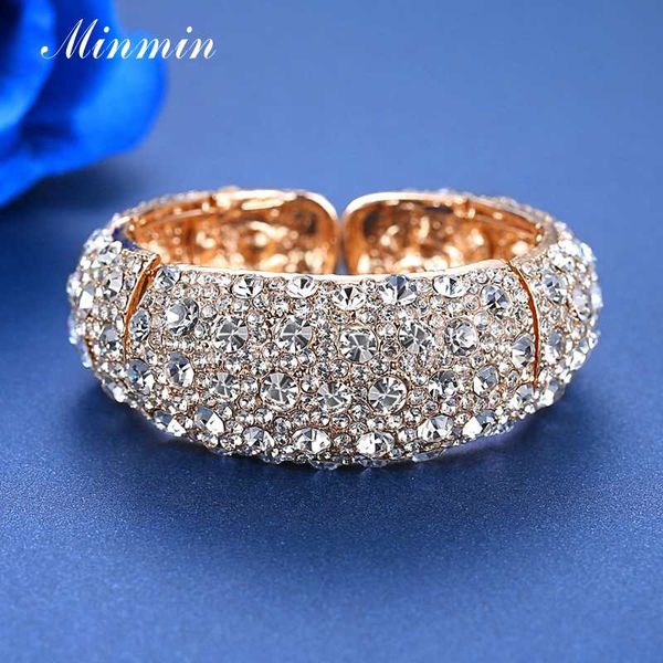 minmin gorgeous full crystal wide bangle for women 2019 luxury adjustable rhinestone prom jewelry wedding gifts for bridal sl424, Black
minmin gorgeous full crystal wide bangle for women 2019 luxury adjustable rhinestone prom jewelry wedding gifts for bridal sl424, Black