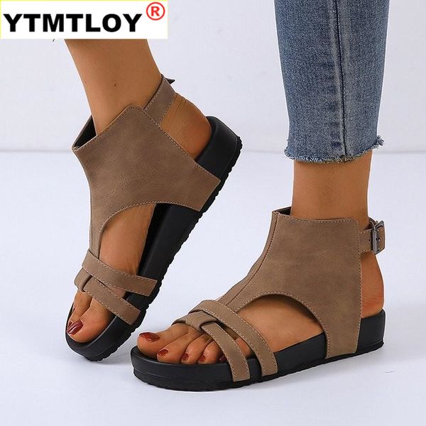 new women's sandals clip toe flat platform shoes woman pu leather casual sandals ladies zipper beach female plus size 43, Black
new women's sandals clip toe flat platform shoes woman pu leather casual sandals ladies zipper beach female plus size 43, Black