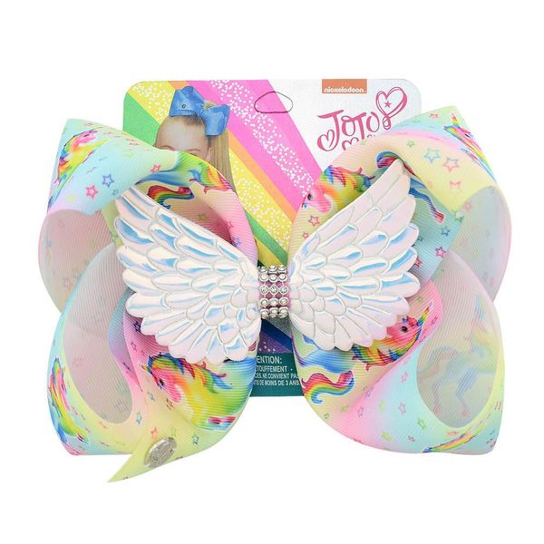 8 inch jojo wings bowknot hairpin diamond baby girls hair bows clip barrette kids large unicorn rainbow hairclip boutique kids headwear
8 inch jojo wings bowknot hairpin diamond baby girls hair bows clip barrette kids large unicorn rainbow hairclip boutique kids headwear