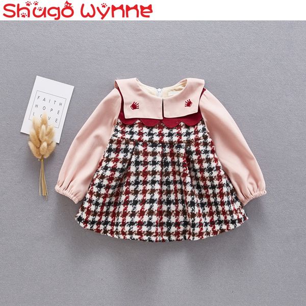 winter baby girl fake two-piece plus plaid dress woolen cute long-sleeved doll collar a-line skirt, Red;yellow
winter baby girl fake two-piece plus plaid dress woolen cute long-sleeved doll collar a-line skirt, Red;yellow