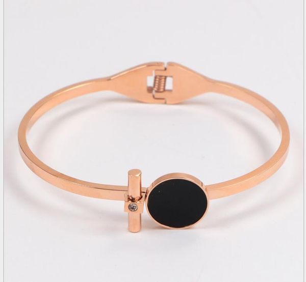 electroplated rose gold female titanium steel bracelet black letter bracelet gold jewelry, Golden;silver
electroplated rose gold female titanium steel bracelet black letter bracelet gold jewelry, Golden;silver