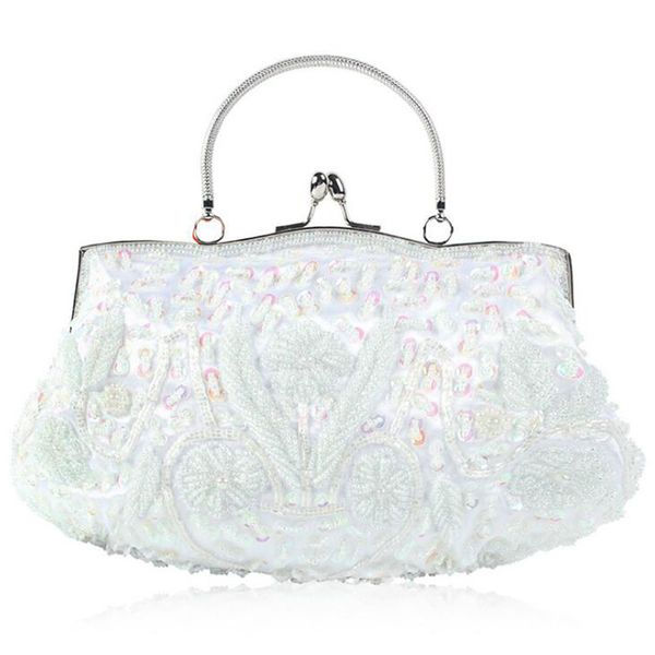 white beaded sequins handmade women metal frame evening clutches purse bridal wedding formal dinner chain shoulder handbag bag
white beaded sequins handmade women metal frame evening clutches purse bridal wedding formal dinner chain shoulder handbag bag