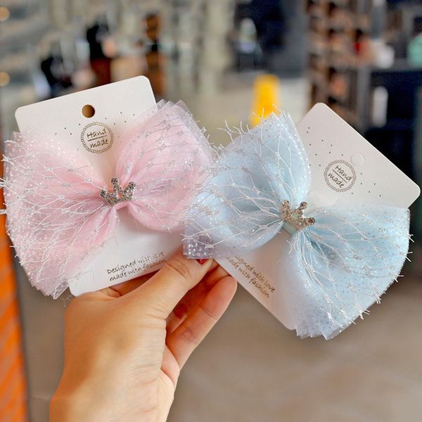 6pcs/lot children hairpin luminous snow mesh hair bow clips princess crown hairgrips sweet girls birthday party hair accessories, Slivery;white
6pcs/lot children hairpin luminous snow mesh hair bow clips princess crown hairgrips sweet girls birthday party hair accessories, Slivery;white