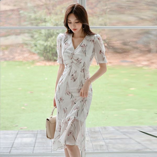 2020 summer short sleeve v neck bodycon mermaid dress ruffle print women dress office lady elegant party dresses vestidos, Black;gray
2020 summer short sleeve v neck bodycon mermaid dress ruffle print women dress office lady elegant party dresses vestidos, Black;gray