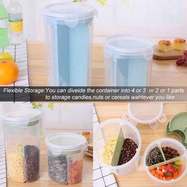 kitchen transparent compartment sealed grain storage tank multifunctional storage box tank 5l
kitchen transparent compartment sealed grain storage tank multifunctional storage box tank 5l