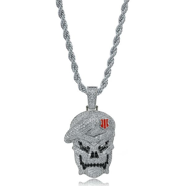hip hop skull diamonds pendant necklaces for men luxury crystal pendants western rapper singer copper zircons chains necklace ing, Silver
hip hop skull diamonds pendant necklaces for men luxury crystal pendants western rapper singer copper zircons chains necklace ing, Silver