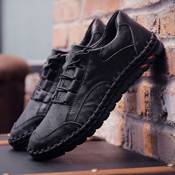 2019 men leather shoes brand mens fashion shoes men casual leather genuine loafers business formal, Black
2019 men leather shoes brand mens fashion shoes men casual leather genuine loafers business formal, Black