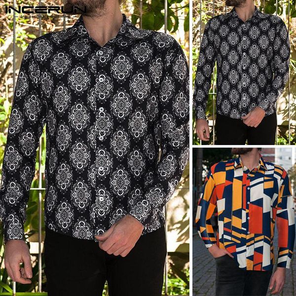fashion print men brand shirt long sleeve button ethnic style casual streetwear men beach hawaiian shirt 2019 s-5xl incerun, White;black
fashion print men brand shirt long sleeve button ethnic style casual streetwear men beach hawaiian shirt 2019 s-5xl incerun, White;black