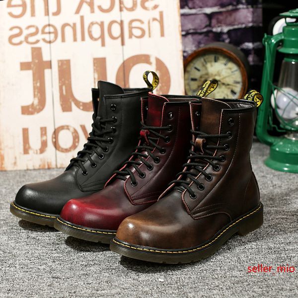 designer luxury mens boots winter boots black coffee military triple leather martin boots size 40-45 676037
designer luxury mens boots winter boots black coffee military triple leather martin boots size 40-45 676037