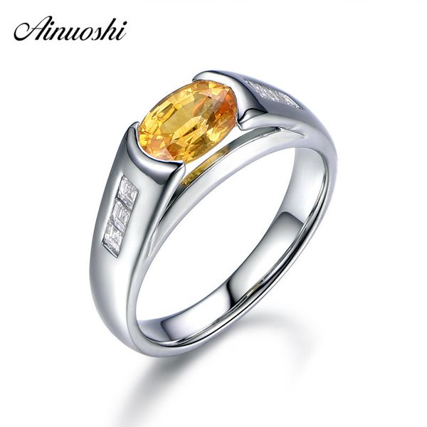 ainuoshi 1.25 carats oval cut yellow sona bridal rings 925 sterling silver women rings wedding engagement party jewelry gifts y200106, Slivery;golden
ainuoshi 1.25 carats oval cut yellow sona bridal rings 925 sterling silver women rings wedding engagement party jewelry gifts y200106, Slivery;golden