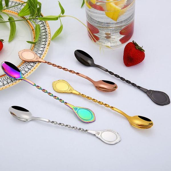 creative spiral long handle bar stir spoon 304 stainless steel mixing cocktail spoon bartender bar tools ing
creative spiral long handle bar stir spoon 304 stainless steel mixing cocktail spoon bartender bar tools ing