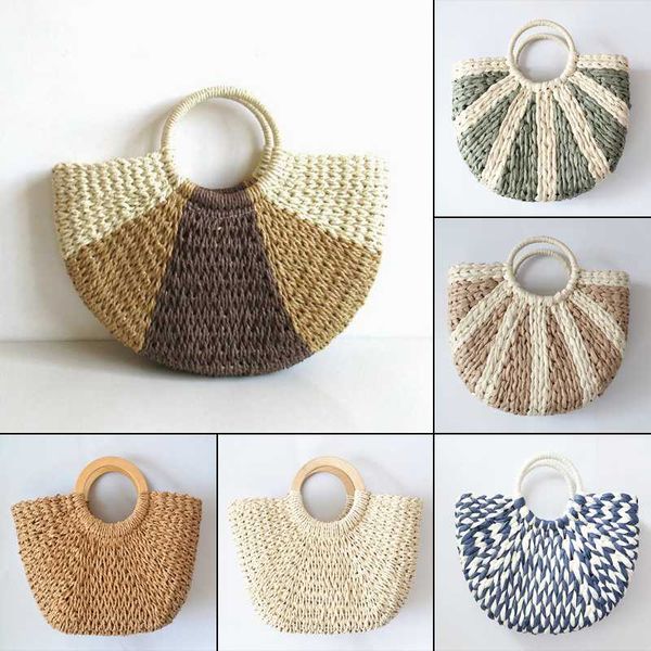 2020 handmade cotton linen beach bag weaving bamboo bag wood handle handbags ladies round straw moon shaped wrapped bags
2020 handmade cotton linen beach bag weaving bamboo bag wood handle handbags ladies round straw moon shaped wrapped bags