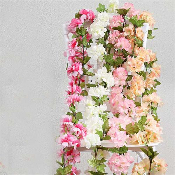 simulation cherry blossom vine garden decoration fake plant sakura garland wreath hanging flower plant home party decor
simulation cherry blossom vine garden decoration fake plant sakura garland wreath hanging flower plant home party decor