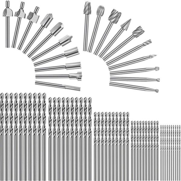 70pcs 1/8 inch hss carpentry router bit rotary burr set and twist drill bits for diy woodworking drilling engraving tool
70pcs 1/8 inch hss carpentry router bit rotary burr set and twist drill bits for diy woodworking drilling engraving tool
