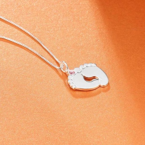 pendant necklaces diy customized personalized baby foot necklace with custom name, simulated birthstone, Silver
pendant necklaces diy customized personalized baby foot necklace with custom name, simulated birthstone, Silver