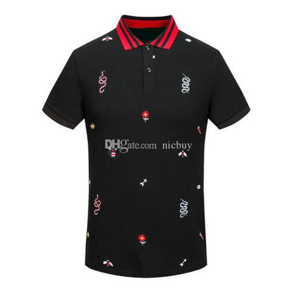 designer summer brand clothing men polo embroidery cat snake flower t-shirt turn-down collar women casual tshirt tee shirt, White;black
designer summer brand clothing men polo embroidery cat snake flower t-shirt turn-down collar women casual tshirt tee shirt, White;black