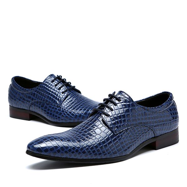 men dress shoes crocodile pointed toe wedding fashion office social elegant business formal shoes men, Black
men dress shoes crocodile pointed toe wedding fashion office social elegant business formal shoes men, Black