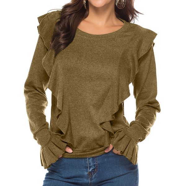 fashion women luxury bell sleeve shirts 2019 new arrival womens casual t shirts solid color long sleeve t shirt designer clothes, White
fashion women luxury bell sleeve shirts 2019 new arrival womens casual t shirts solid color long sleeve t shirt designer clothes, White